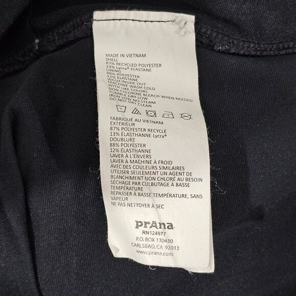 PrAna - Skirt Athletic Mini A Line Built-In Shorts Pockets - Size S - Black - Picture 8 of 8